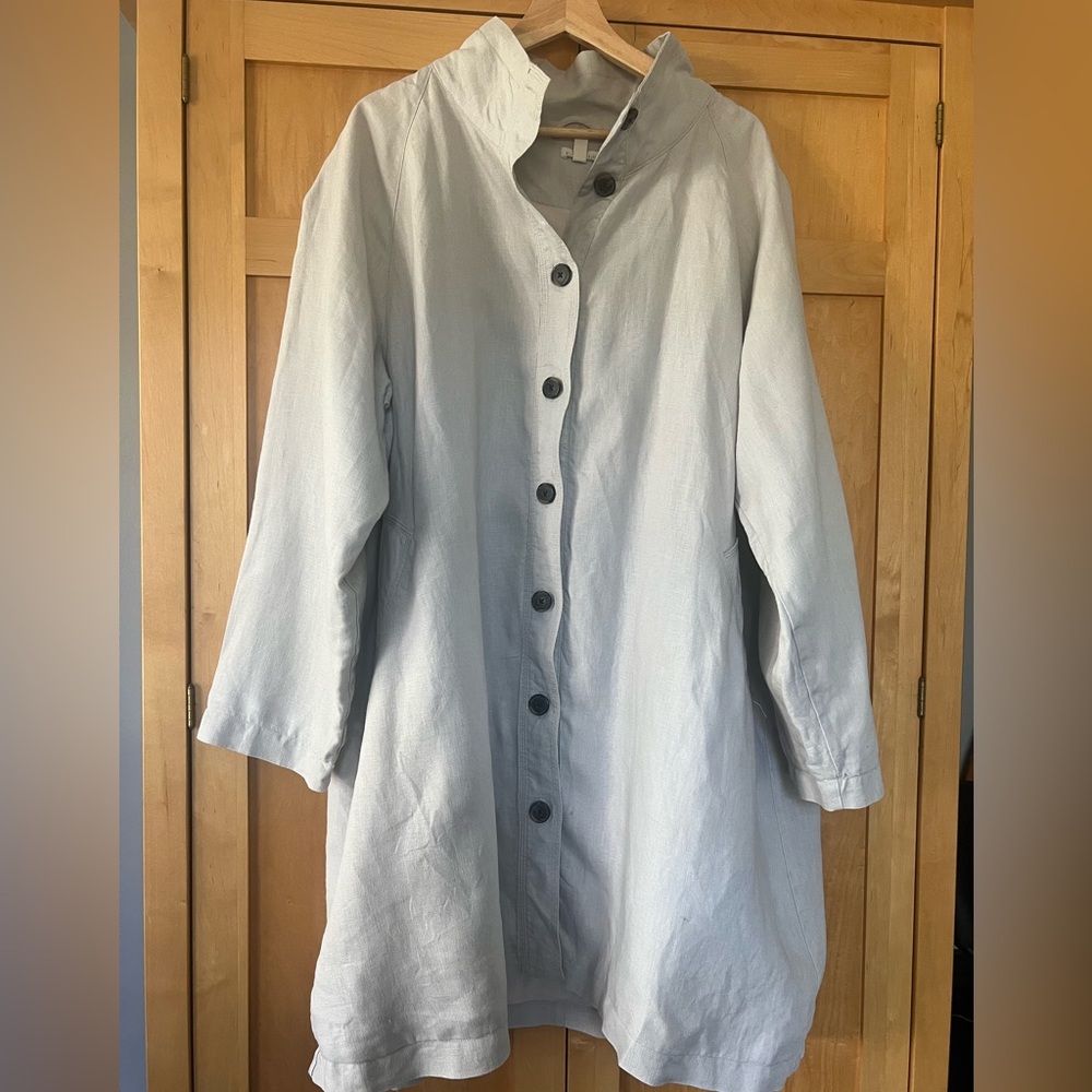 Garnet Hill Linen Jacket - Picture 4 of 11